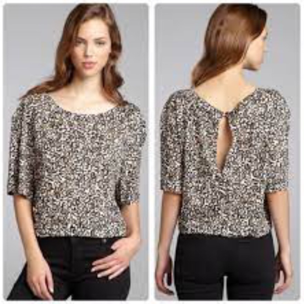 NWOT Marc by Marc Jacobs Abstract Patterned Oversized Crop Top in XS!